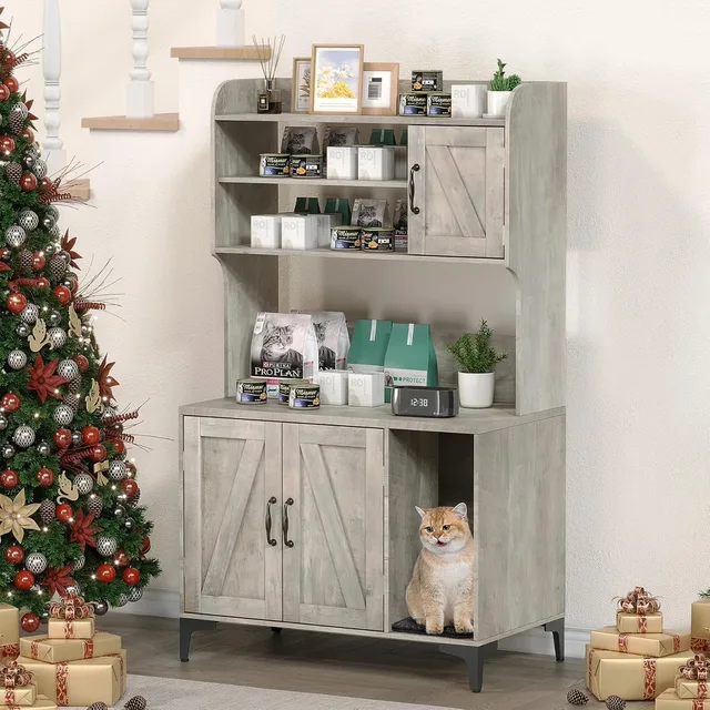 Cat Litter grey gray 31.5"