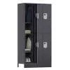 Storage Cabinet white gray 15.75"