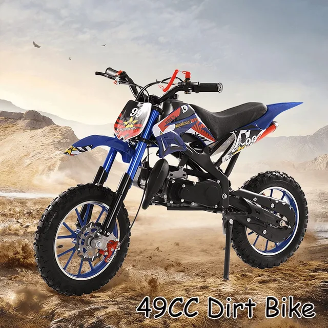 Dirt Bike 10" blue 10 inch