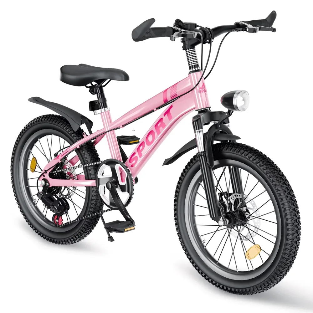 Mountain Bike 20 inch led silver