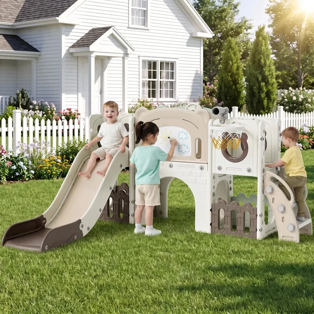 Backyard Playground 10 in beige brown
