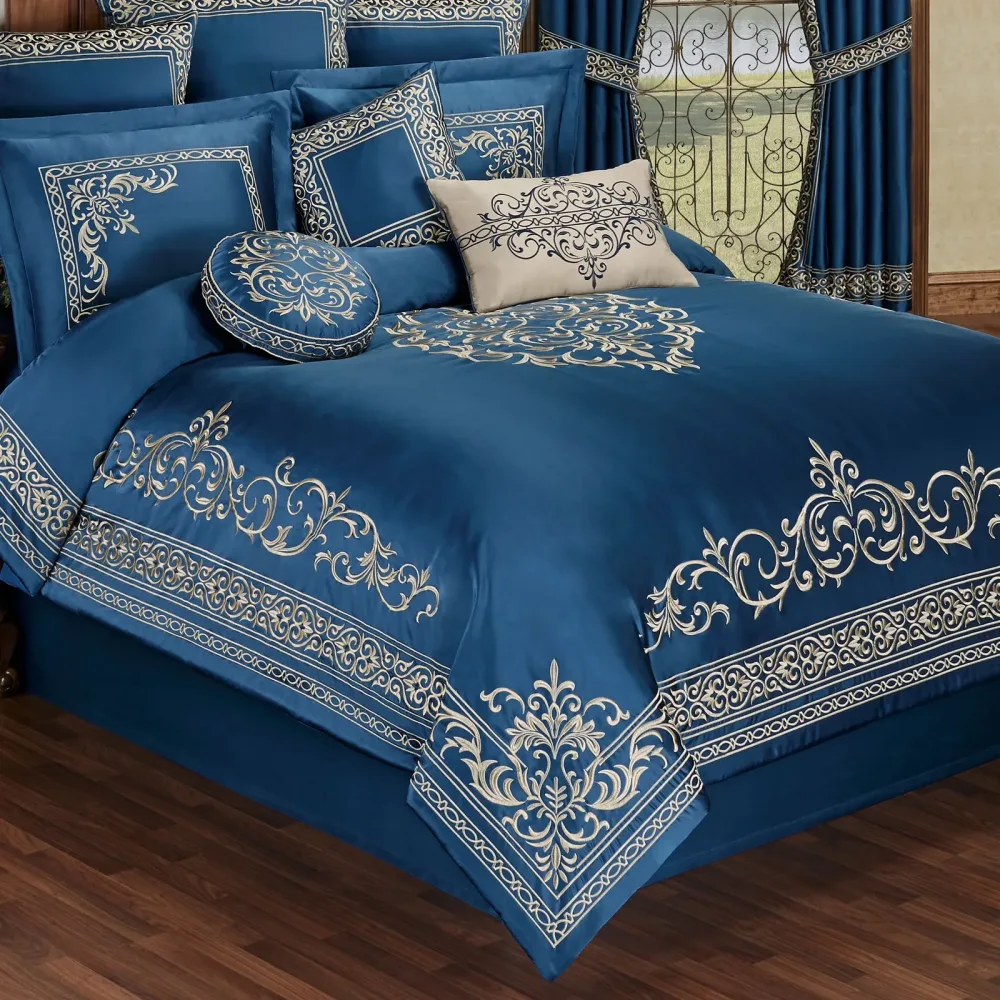 Bedding blue 15" 92"