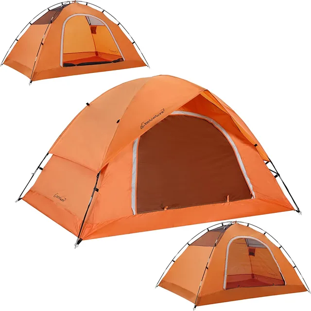 Camping Tent 6 person waterproof orange