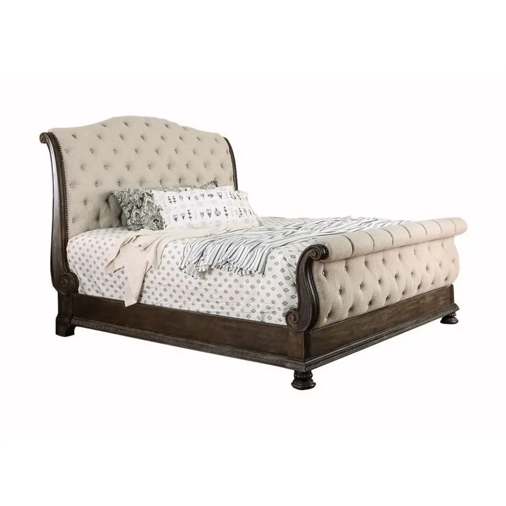 King Bed brown beige 250.02 lb
