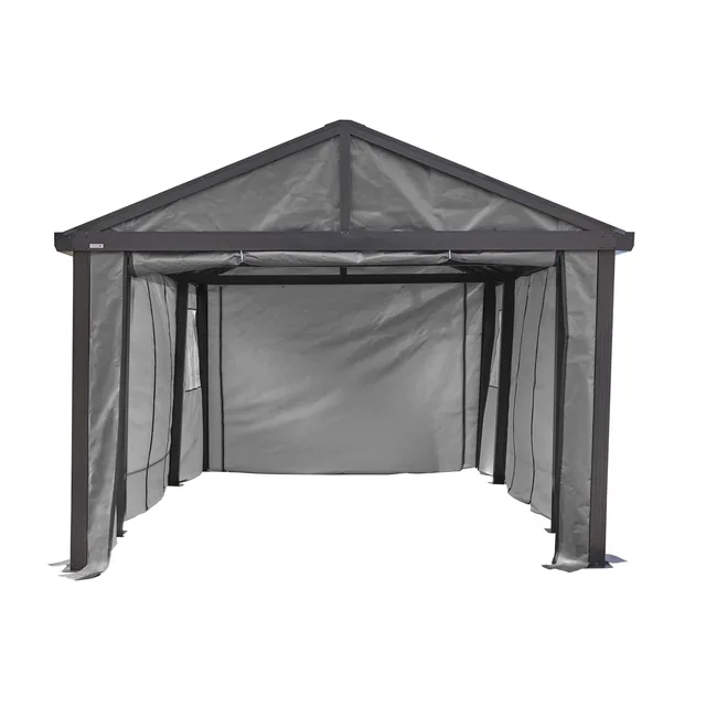 Carport 10 ft 20 ft grey