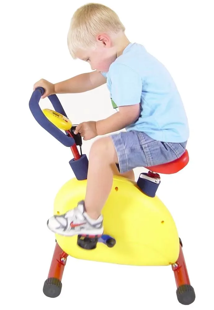 Stationary Bike 100 lb adjustable yellow