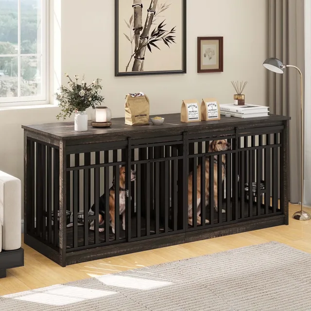 Dog Crate 71" brown black