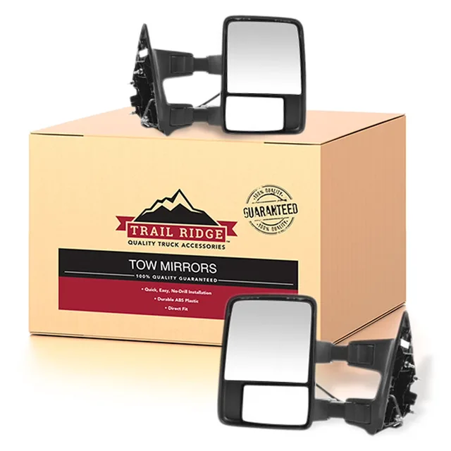 Tow Mirror folding telescoping black