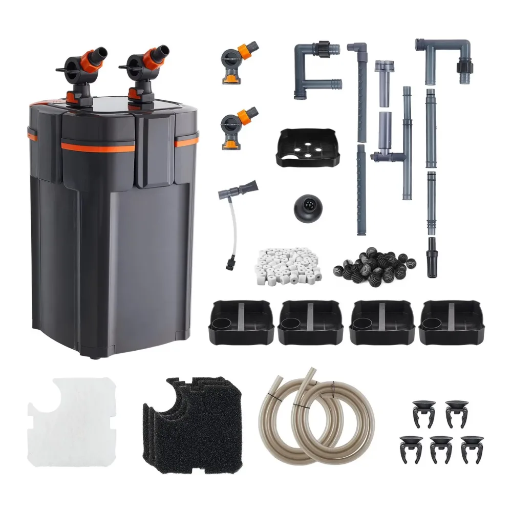 Canister Filter 125 gallons 15.5w 15.55 in