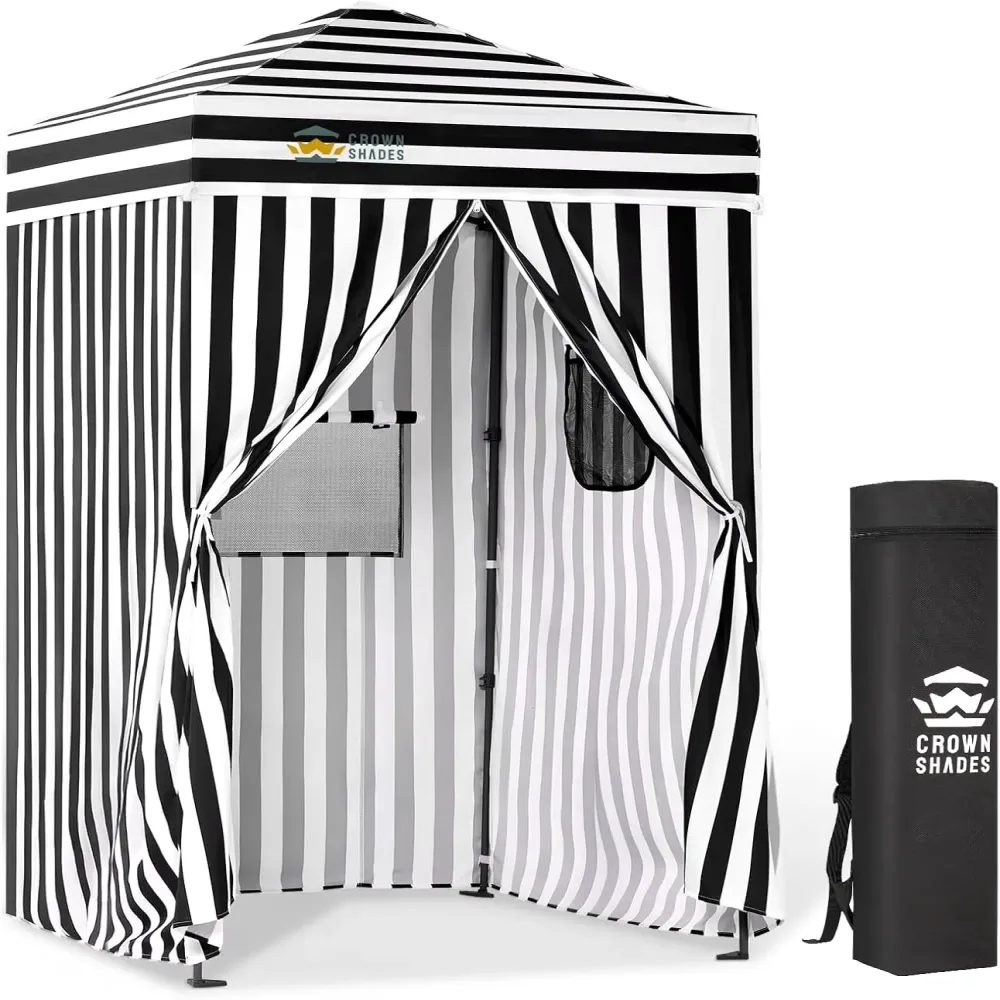 Changing Tent portable black white