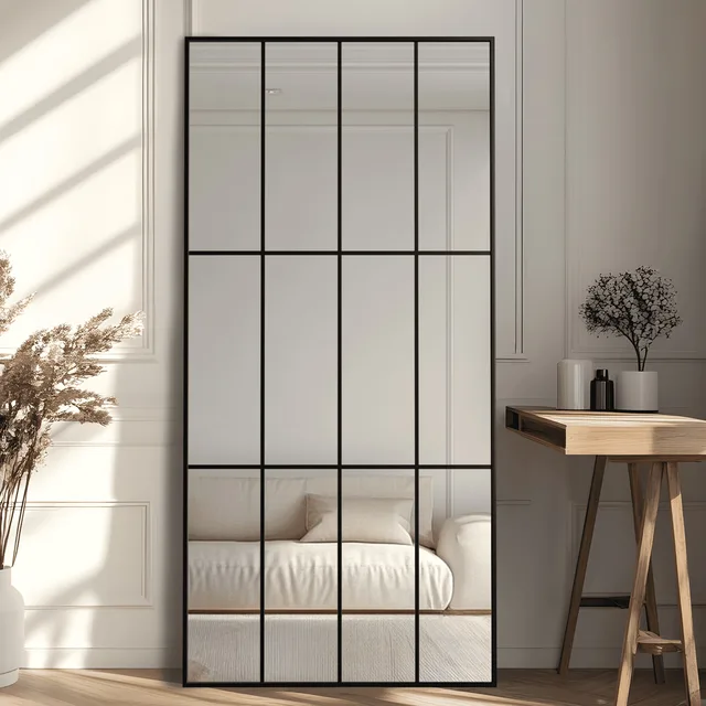 Wall Mirror 30" 60" black