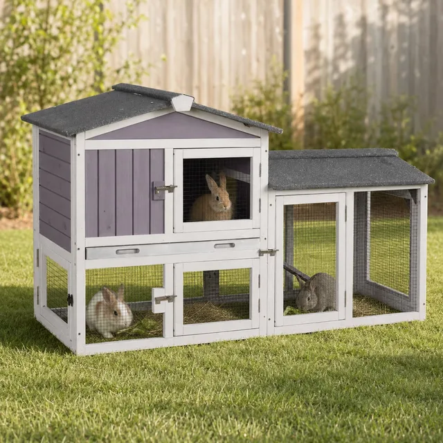 Rabbit Hutch 55.12" brown 20.09"