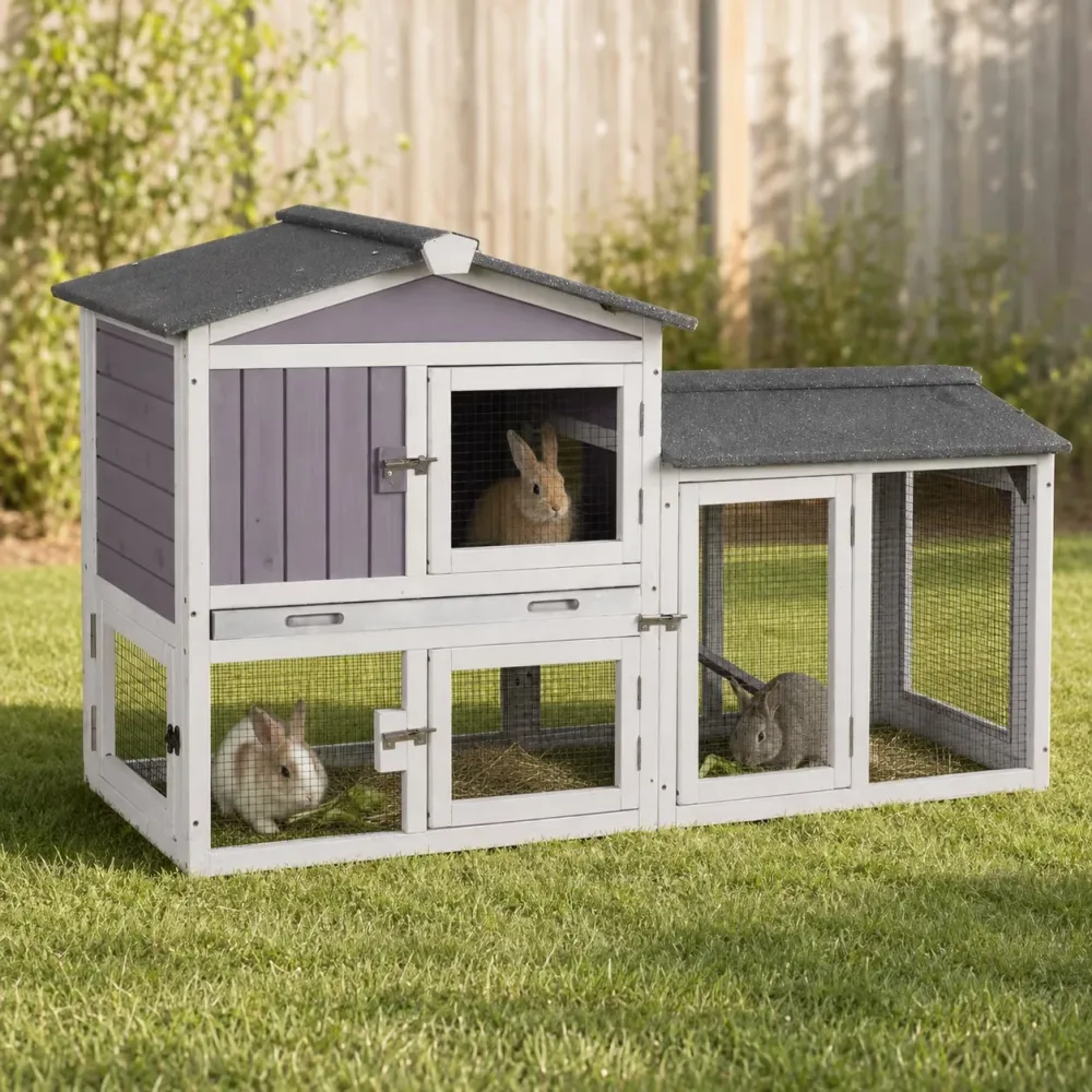Rabbit Hutch 55.12" brown 20.09"