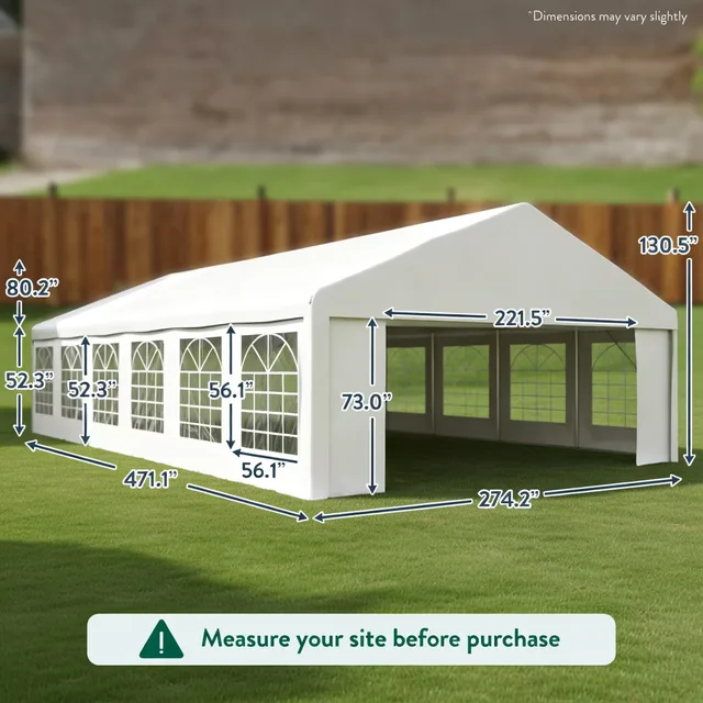 Party Tent 130in 38 mm 0.9 mm