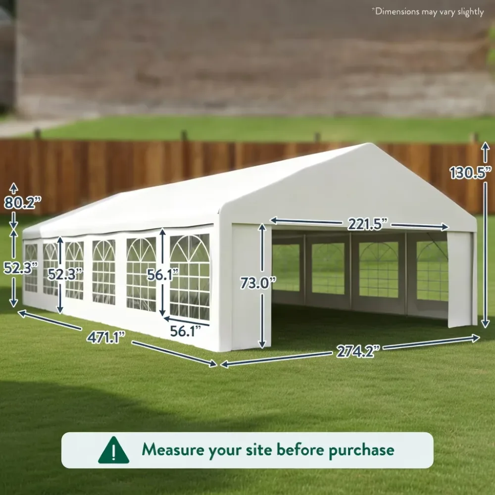 Party Tent 130in 38 mm 0.9 mm