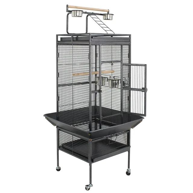 Bird Cage 61" white black