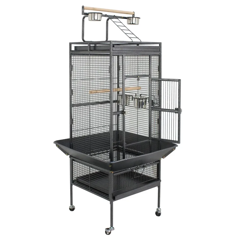 Bird Cage 61" white black