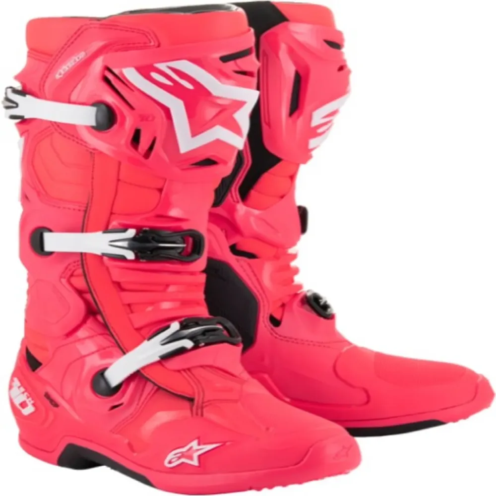 Motorcycle Boots waterproof locking white