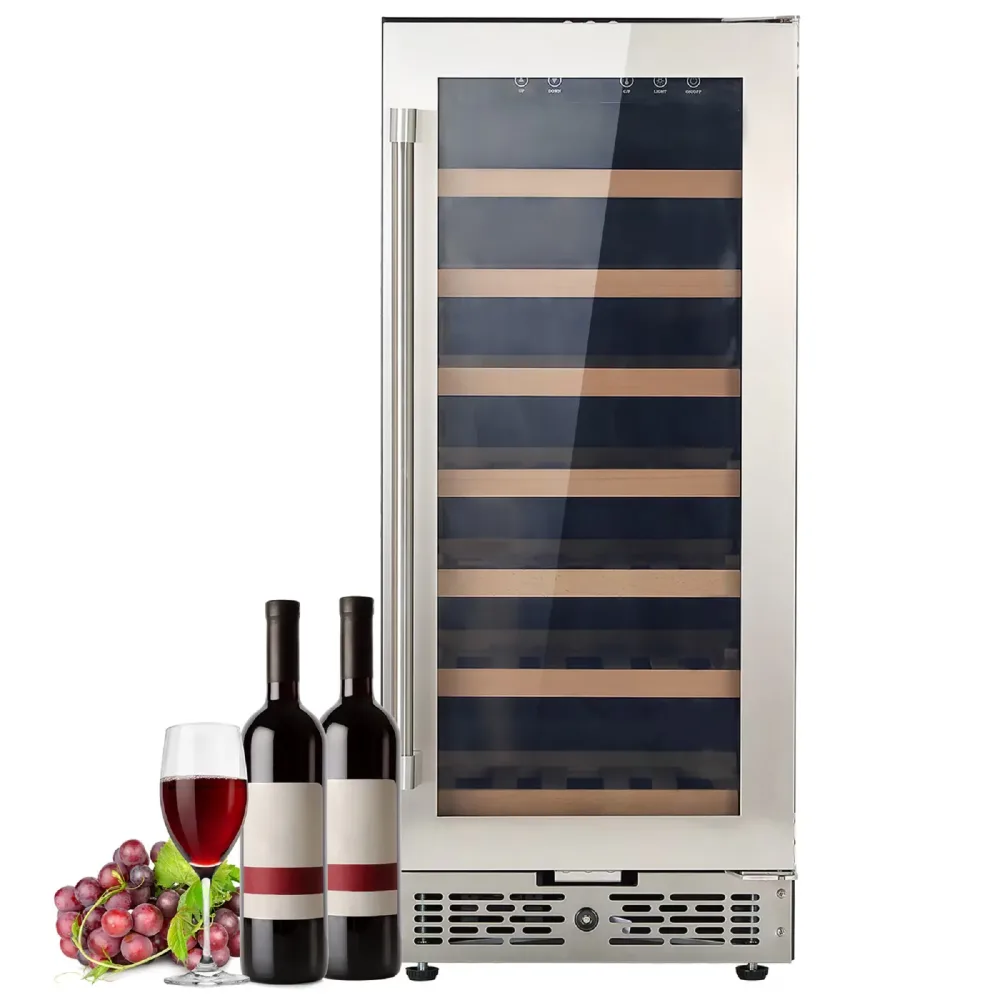 Wine Cooler black 62w 50cm