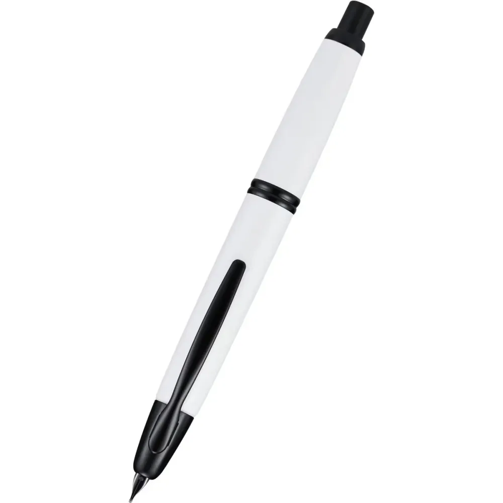 Fountain Pen white black 5.5 inches