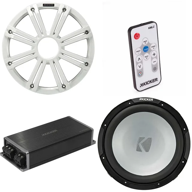Subwoofer Audio 12" led white
