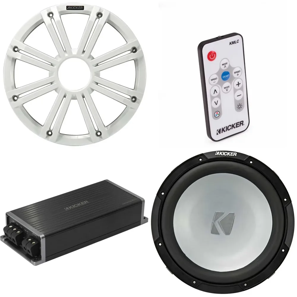 Subwoofer Audio 12" led white