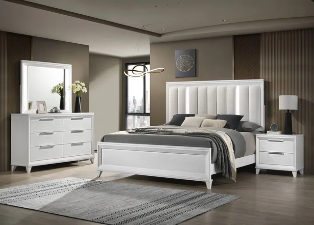 Bedroom white 63" 82.3"