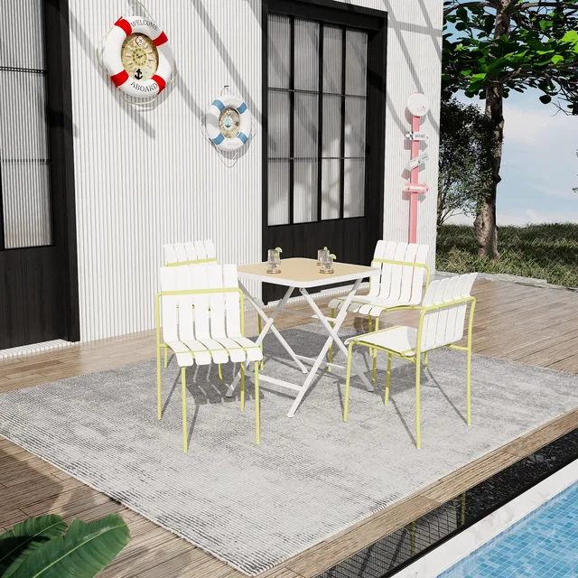 Seat waterproof folding white