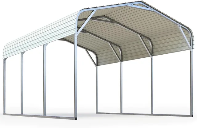 Carport 10' 15' silver