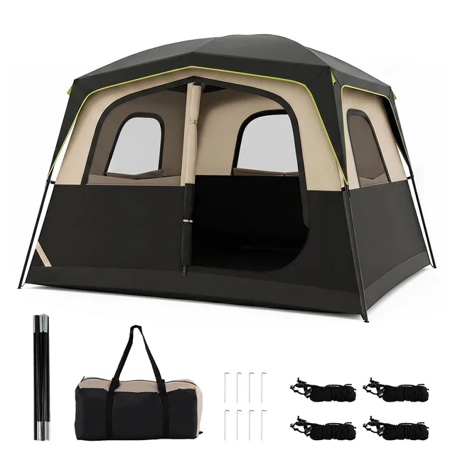 Tent Family 6 person portable green