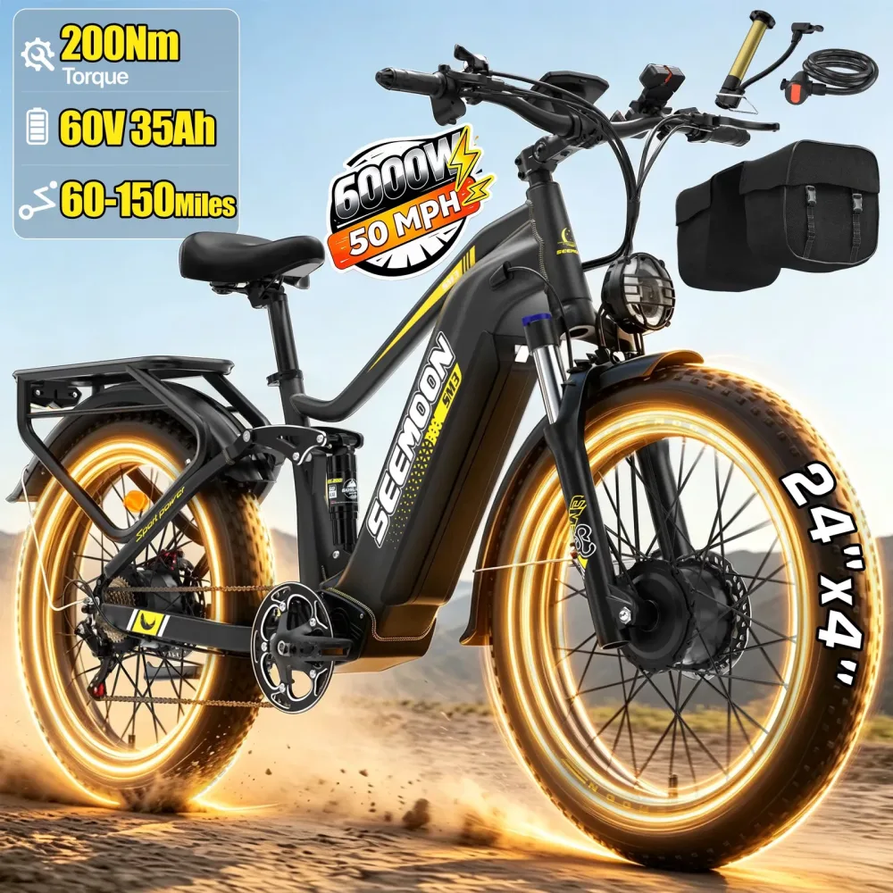 Electric Bike 6000w 60v 24"