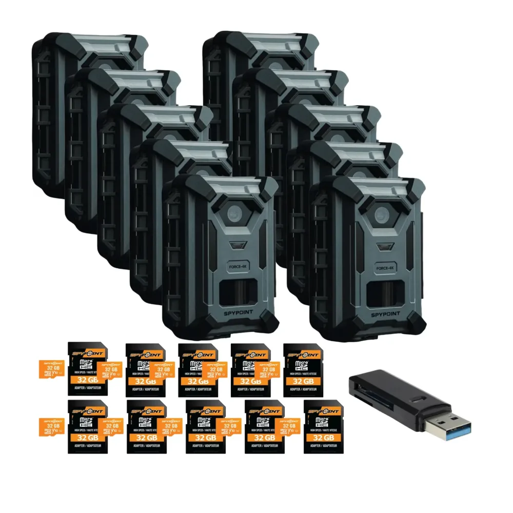 Trail Camera 10 pack 110ft