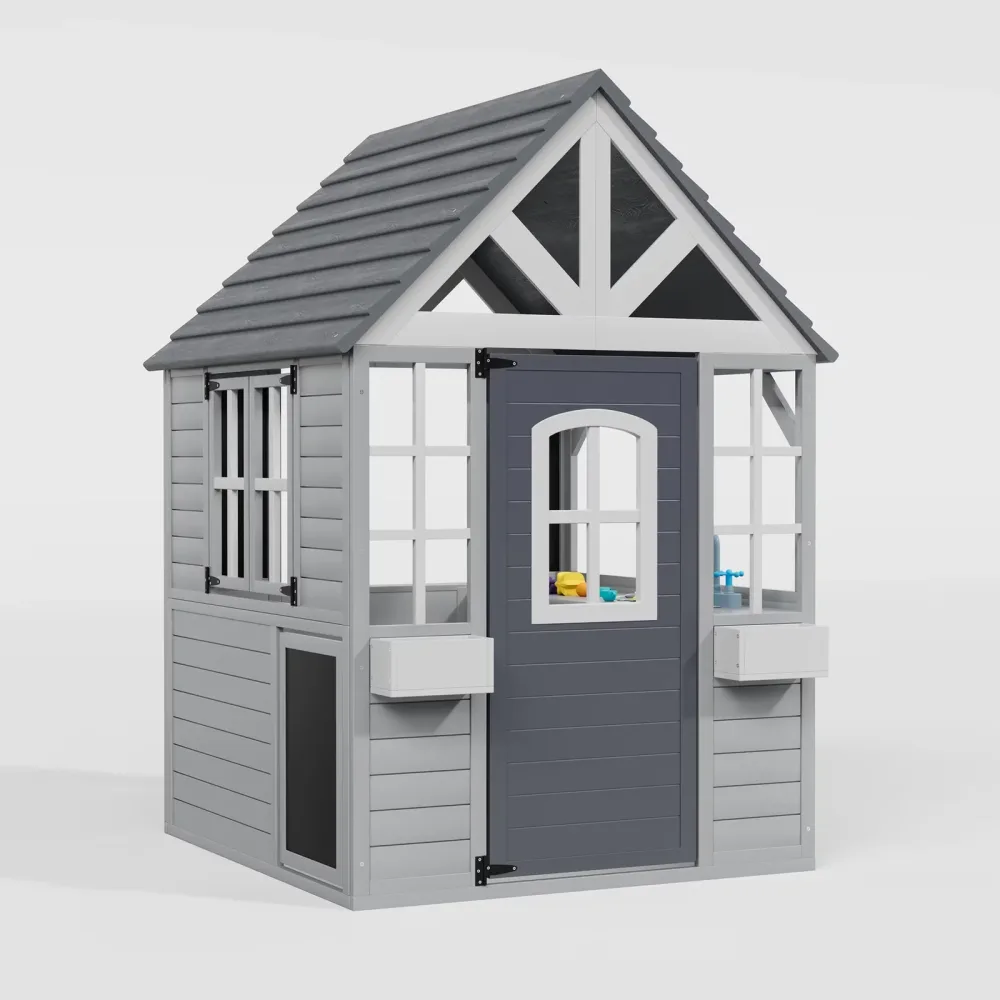 Wooden Play grey orange