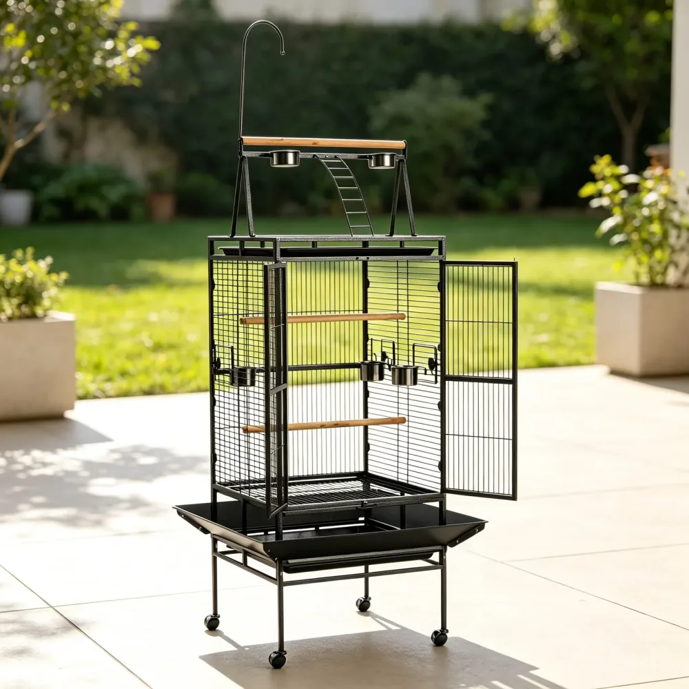 Bird Cage locking black