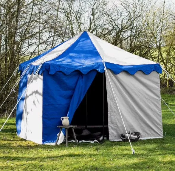 Camping Tent blue white waterproof