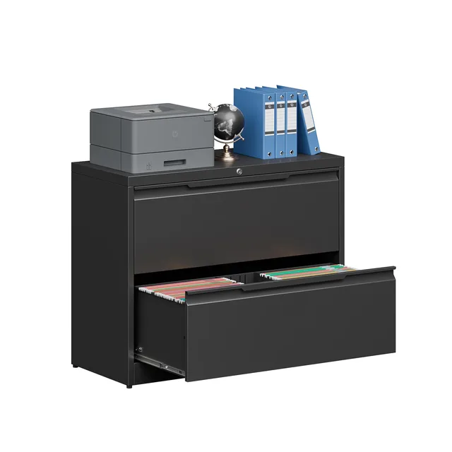 File Cabinet black 75.17 lb adjustable