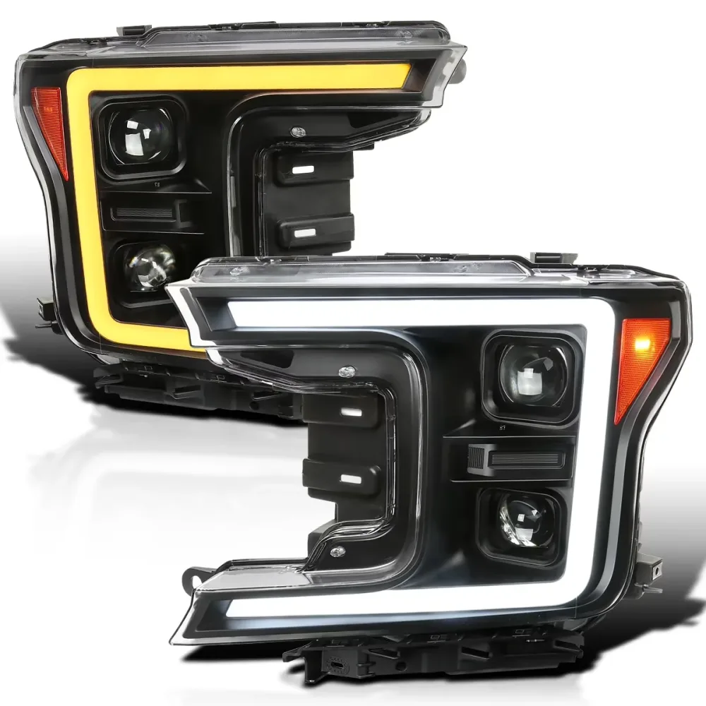 Projector Headlights led black 12v