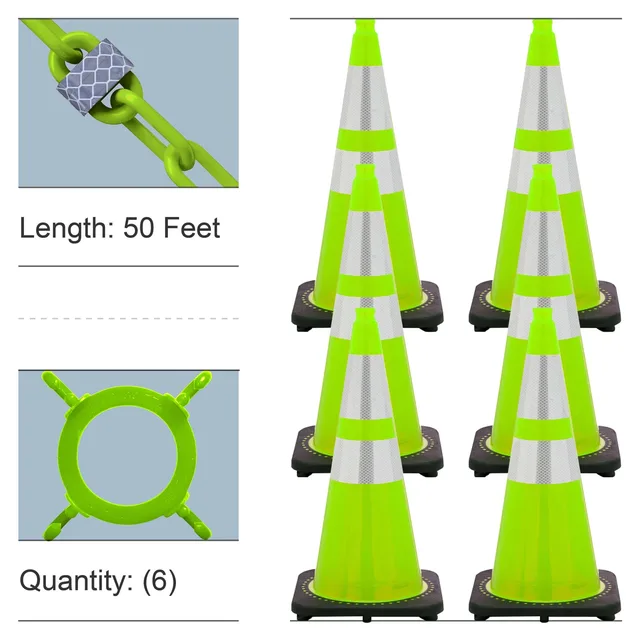 Safety 28" green 28 in