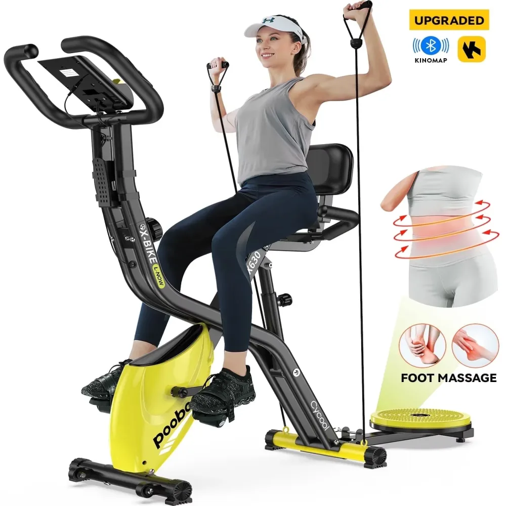 Exercise Bike 300lb folding black