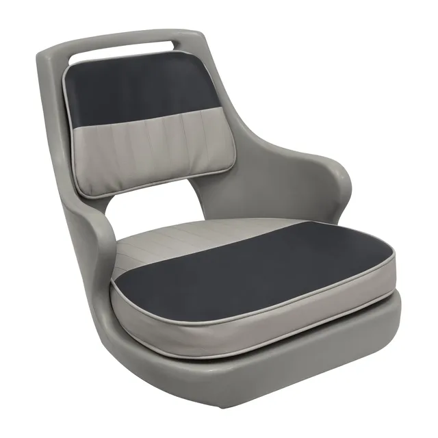 Chair white grey 18.25"