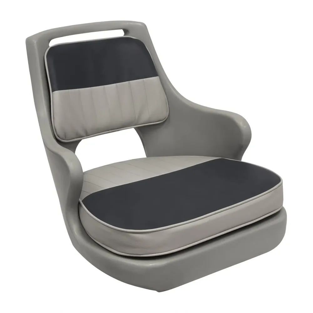 Chair white grey 18.25"