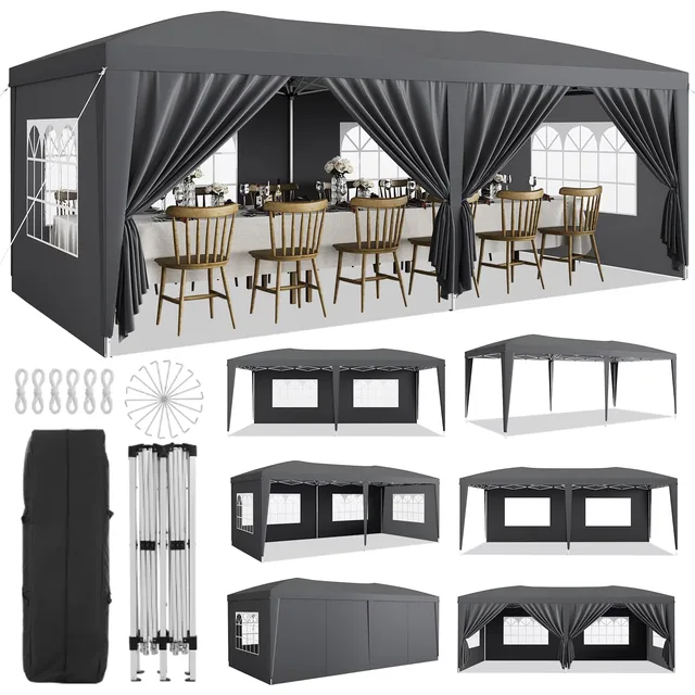 Canopy Tent adjustable gray 1.3"
