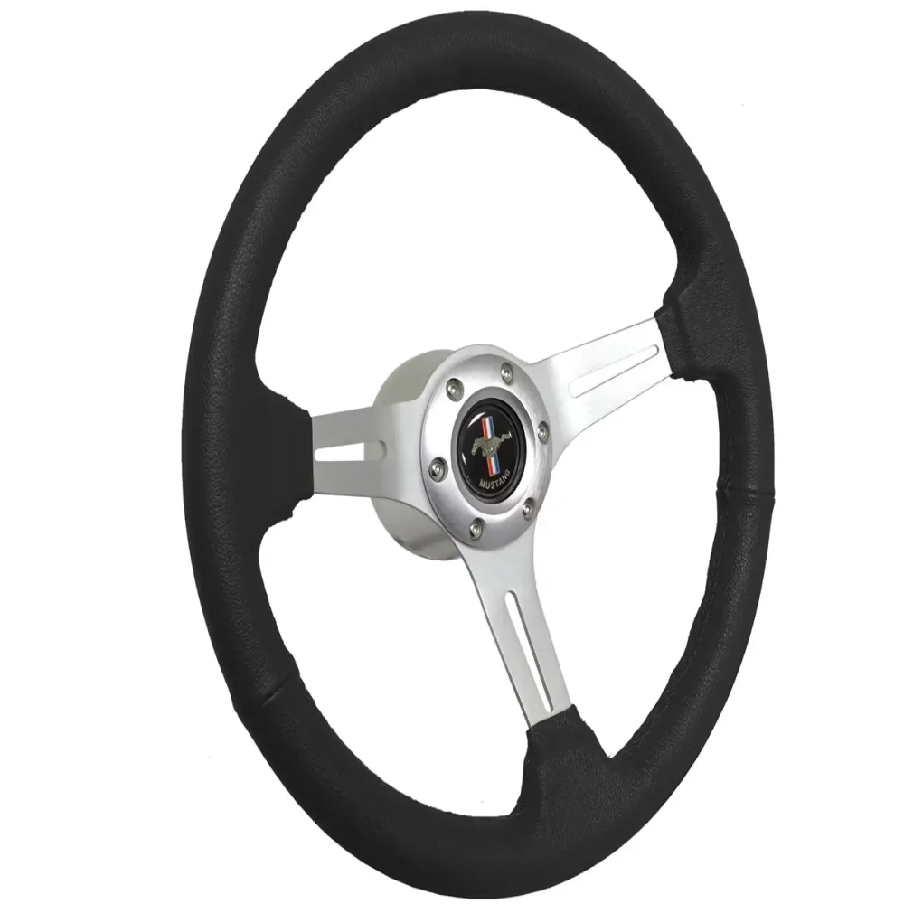 Wrapped Steering black 14" 2.5"