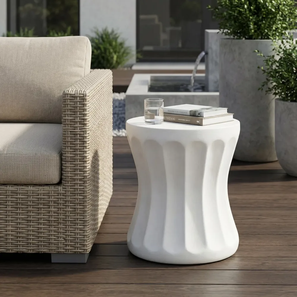 Patio white 15.00" 18.00"