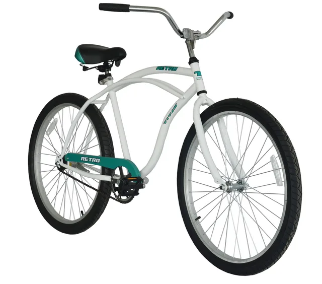 Bike 19 inch adjustable white