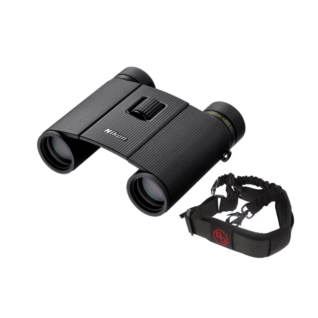 Compact Binoculars black 25 mm waterproof