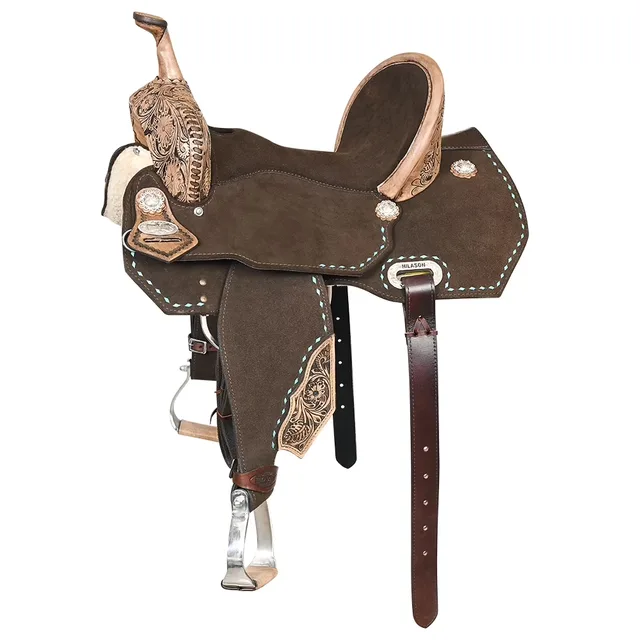 Leather Saddle 16 in brown 25 lbs
