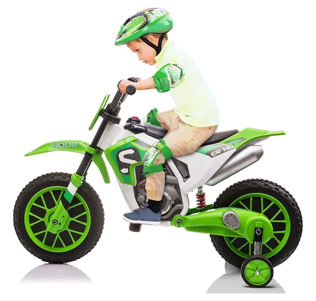 Dirt Bike 12v 35w green