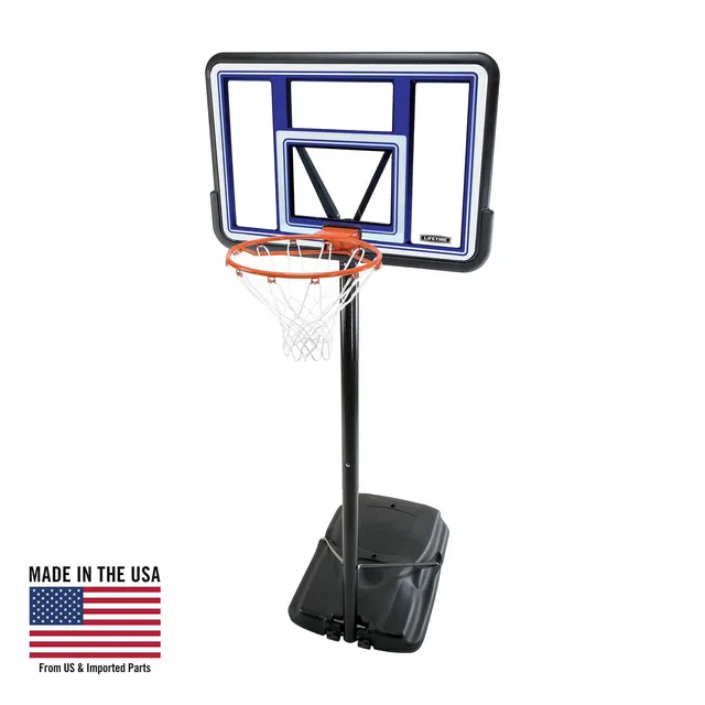 Portable Basketball telescoping blue