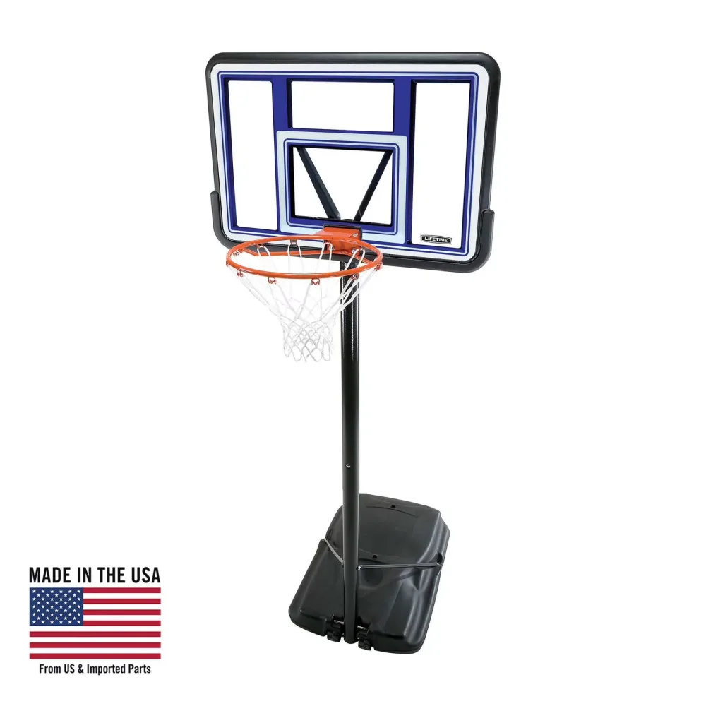 Portable Basketball telescoping blue